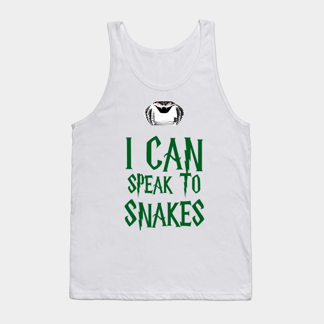 I Can To Speak To Snakes Tank Top by babydollchic